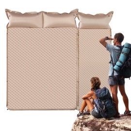 Inflatable Sleeping Mat | Camping Sleeping Pad,3 Person Camping Beds for Adults, Inflating Sleeping Pad, Insulated Camping Pad, Portable, with Pillow for Backpacking, Hiking