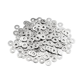 MeHurr Washers M4 Large Pack of 100 Washers Stainless Steel A2 V2A 304, Body Washers DIN9021 / ISO7093, Washer M4 x 12 mm, Metal Washers for Screws & Nuts