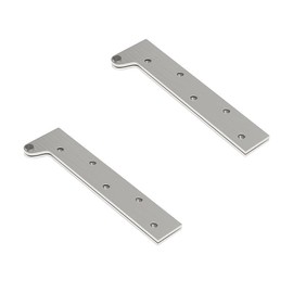 2 Kits of Door Pivot Hinge,L Shape Heavy Duty Concealed Rotating Door Hinge,Stainless Steel Spindle,Stainless Steel Window Door Fittings 150 * 50mm