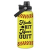 SANDJEST SANDJEST Softball Water Bottle 32oz Stainless Steel Insulated Bottles