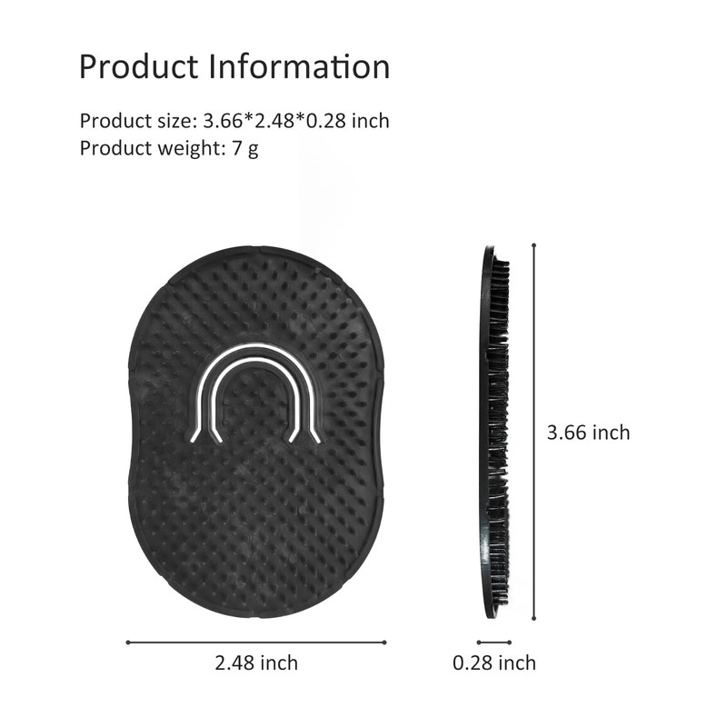 4-Pack Pocket Palm Combs – Versatile Shampoo and Massage Hair
