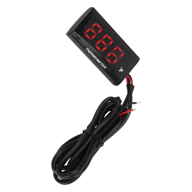 LCD Motorcycle Thermometer Ultra Thin Waterproof Water Temp Meter with
