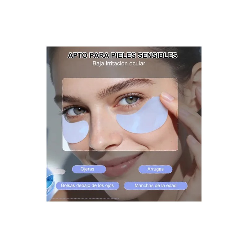 Parches Hydrogel Para Ojos Colágeno Anti Ojera Hidratante