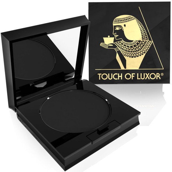 Cutifem Touch of Luxor Eyebrow Powder Black - Eyebrow Powder Make Up with High Coverage for Even Eyebrows - Natural Cosmetics Made in Germany 2.8 g
