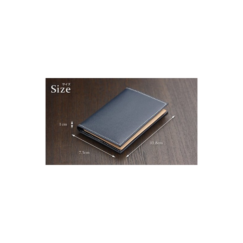 Abies Genuine Leather, Made in Japan, Bi-Fold Pass Case with