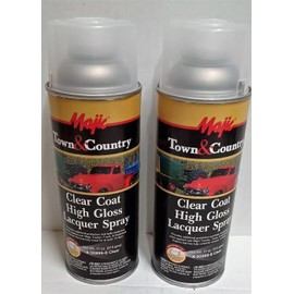 Majic 2 Cans Spray Clear Coat High Gloss Lacquer for Truck Car Automotive