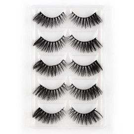 5 Pairs Matsudaya G8 Series Eyelashes, Ultra Dense for Recitals, Stage Makeup, Natural, Fake Mink Hairs, Long Eyelashes, Extensions, Fake Eyelashes, Handmade (G806)