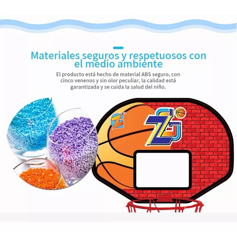 GB-01 Kit De Aro De Baloncesto Para Niños, Bomba +