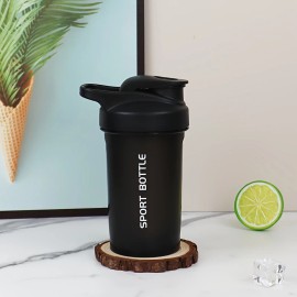 New Protein Shaker Bottle, High-Aesthetic Shaker Cup for Men and Women, Fitness Water Bottle, Outdoor Sports Water Bottle,color: Black, capacity: 300ml