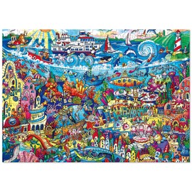 ELX 500 Piece Jigsaw Puzzle for Adults,The Underwater World Unique Difficult and Challenge Large Puzzle Game, Room Wall Decor (27.6 in X 19.7 in)