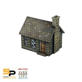 Sarissa Precision 15MM North American Shack by Sarissa (Unpainted)