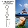 50Pcs High Strength Fishing Snap Swivels Stainless Steel B Type