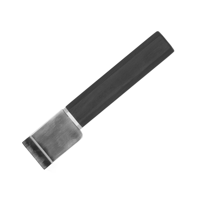 Leather Cutting Knife Stainless Steel Incisive Blade Wooden Handle Glossy
