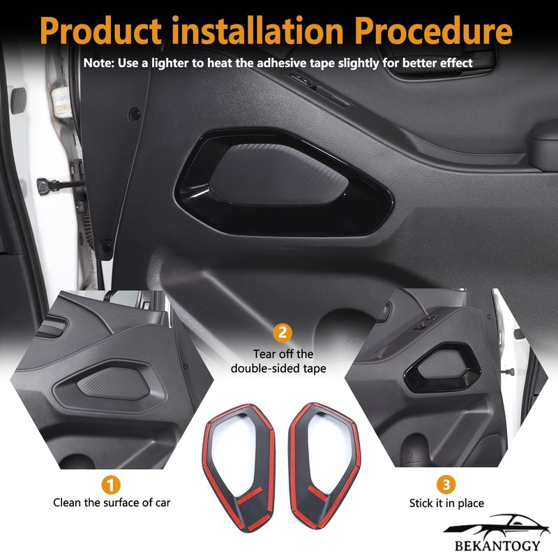 Bekantogy 2PCS Inner Door Panel Cover Trim Compatible with Nissan
