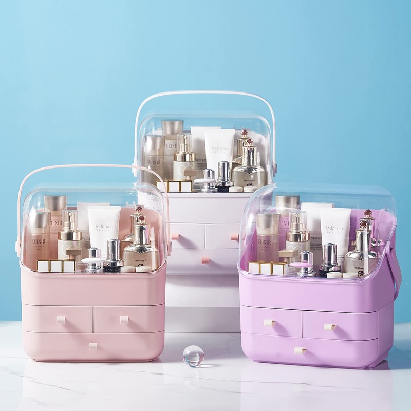 Large Makeup Organizer w Drawers Beauty Organizer Makeup Box Holder