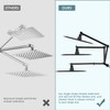iFealClear Adjustable Shower Head Extension Arm, 16" Brass Shower Head