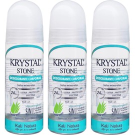 Krystal Stone Desodorante Neutro Roll on 90ml 3 pack