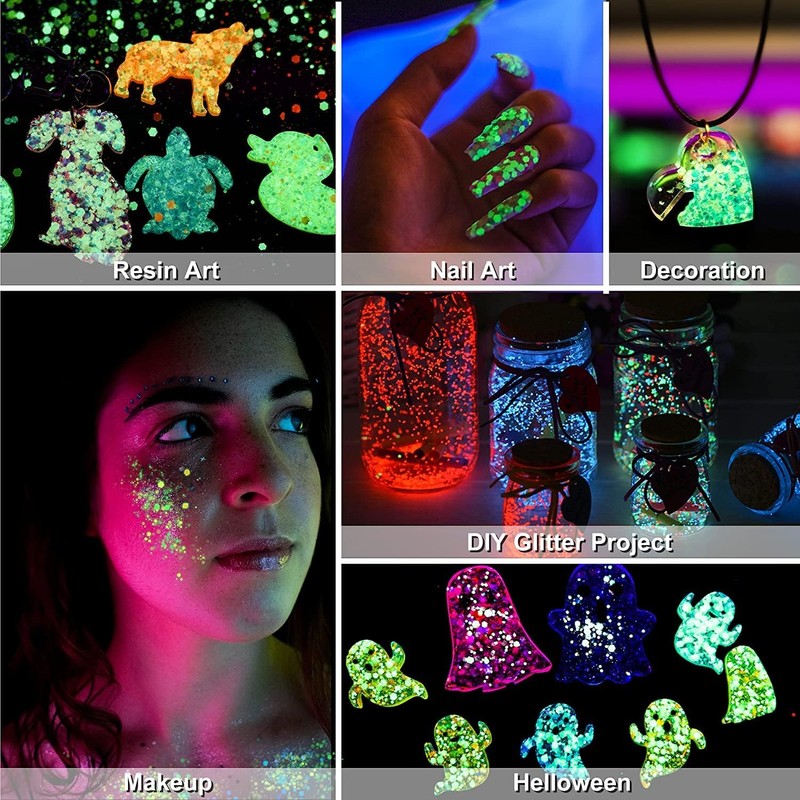 DealKits 12 Colours Festival Glitter Set for Face/Body, Carnival/Party