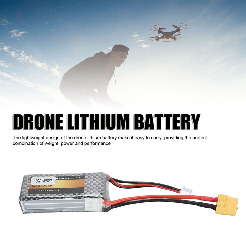 Drone Lithium Battery 11.1V 3S 850mah with XT60 Plug RC