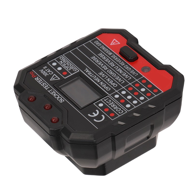 Socket Tester Outlet Electrical Receptacle Detector Phase Supply Polarity Voltage