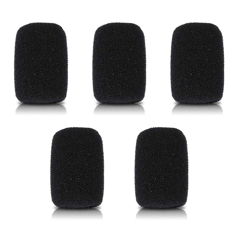 kwmobile Microphone Windscreen Compatible with Various Microphones - 5 x