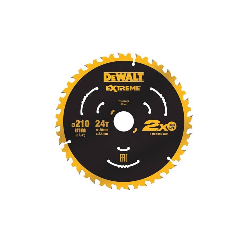 DEWALT DT20432-QZ Circular Saw Blade 210 x 30 x 2.4