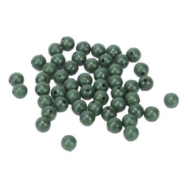 plplaaoo Space Beans Set Silica Gel Fishing Line Stopper Collision Avoidance Beans for Fishing (Green) 50 Pieces 8 mm Fishing Beads Fishing Space Bean Silica Gel Space Bean Line Stopper