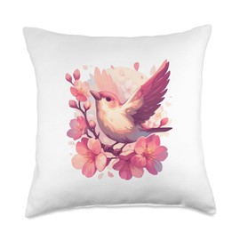 Mejiro's Sakura Ballet: A Dance of Blossoms Throw Pillow
