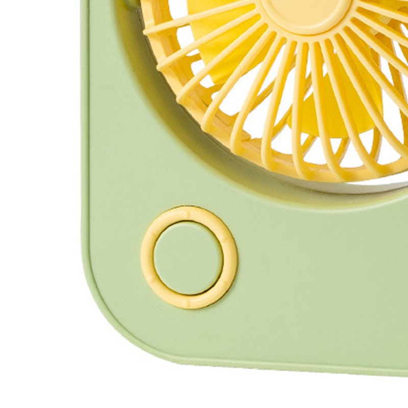 Small Desktop Fan Portable 115 Degreees Wind Direction Adjustment Cute