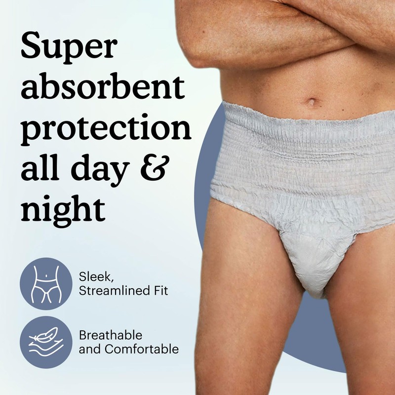 Because Maximum Incontinence Underwear for Men - Heavy Bladder Leak