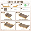 PurrSonic Large Cat Scratching Cardboard Pad, 24" Indoor Horizontal Corrugated