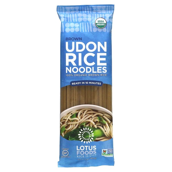 LOTUS FOODS Organic Brown Udon Rice Noodles, 8 OZ
