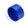 sourcing map 2pcs Rubber End Caps 100mm ID Vinyl Round