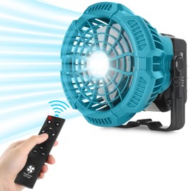 Gerttilyon For Makita 18V Fan, 3 Speed Cordless Brushless Motor Low Noise for Camping, Gym Garage Travel Office Bedroom (MT-FC103 FAN)