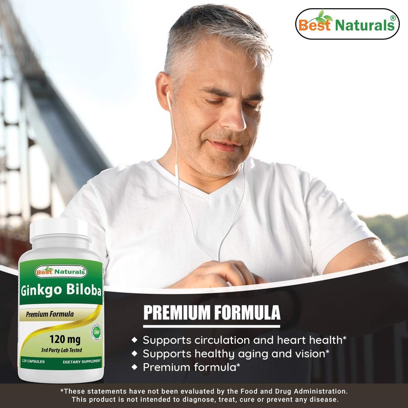 Best Naturals, Ginkgo Biloba Extract - Double Strength Ginkgo Biloba,