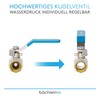Bächlein Universal Ball Valve - Brass Ball Valve with Lever