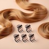 5Pcs Bronze Mini Metal Hair Claw Clips for Women,Mini Metal