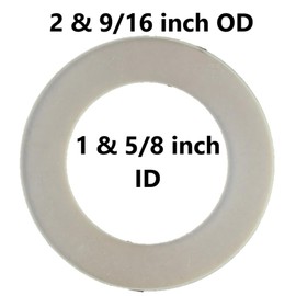Toilet Flush Valve Silicone Seal, 65mm OD, 42mm ID