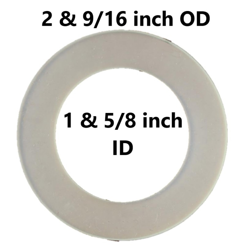Toilet Flush Valve Silicone Seal, 65mm OD, 42mm ID
