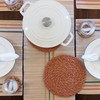 KAZI Essentials Boho Round Woven Trivets - Set of 2,