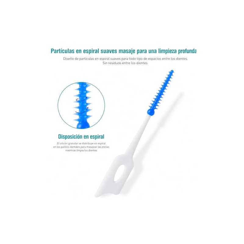 300 Piezas/Caja Cepillo Interdental, Púas De Hilo Dental De Silicona