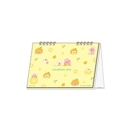 Sun-Star Stationery Kanahei 2026 Calendar Desk Kanahei Small Animals Piske and Rabbit S8521590