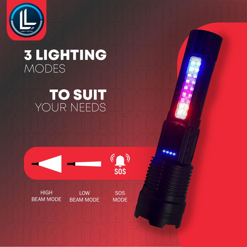 Rechargeable Flashlights High Lumens, 20,000 Lumens, Super Bright Tactical LED
