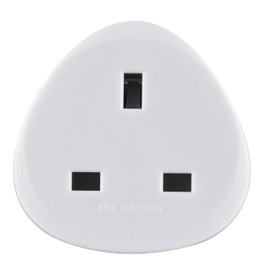 Electraline 70058 UK Reiseadapter Nach Deutschland/Europa, Weiß
