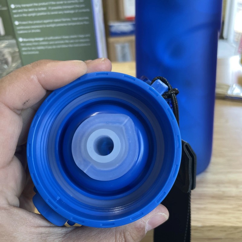 Flavour Bottle With Ring And Wrist strap Blue