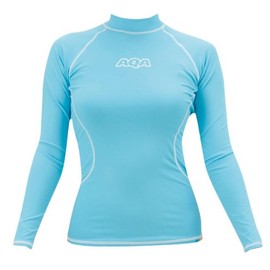 AQA KW-4449 Long II Women's Rash Guard Light Blue L
