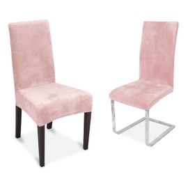 BEAUTEX Chair Covers, Elasticated Stretch Fabric Bi-Elastic Covers, Various Designs and Colours, Set of 2