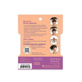 Velvet Oversized Adjustable Scrunchies for Thick, Natural Hair (2-pack) | No Slip, No Damage, Jumbo Women’s Afro Puff Scrunchie Designed for Curly Black Women’s Hair (Brown)