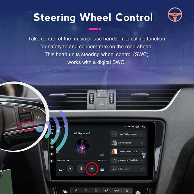 Slakerbe Android 14 Car Radio Compatible for GMC Acadia 2013-2017