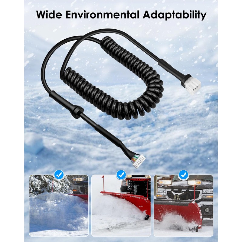 BOQNZN Snow Plow Controller Cable Fit for Western Fisher Cab